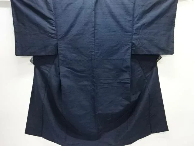 手織り節紬男物着物アンサンブル【アンティーク】【中古】【着】【紬】 宗sou