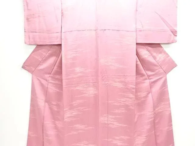 霞模様織出し色無地着物【中古】【着】【色無地】 宗sou