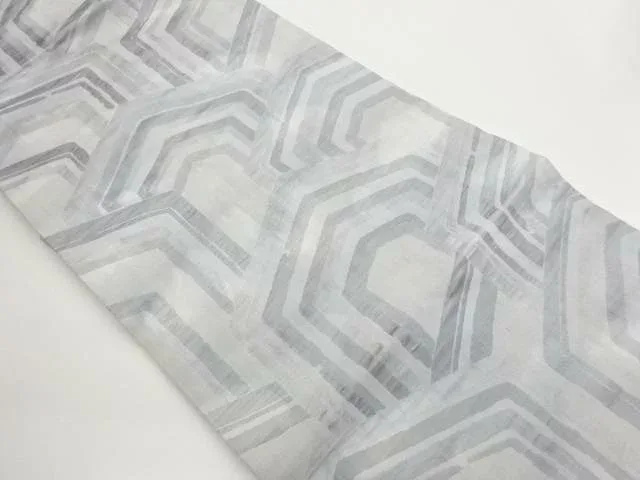 子持ち亀甲模様織出し名古屋帯【中古】【着】【名古屋帯】 宗sou