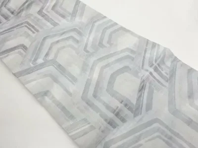 子持ち亀甲模様織出し名古屋帯【中古】【着】【名古屋帯】 宗sou