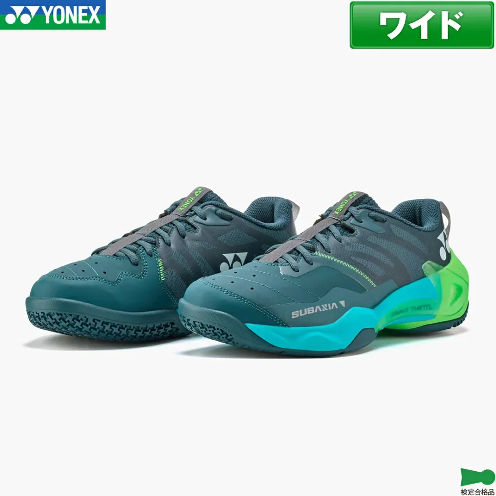 最短発送 ヨネックス バドミントン パワークッション サブアクシア GT ワイド POWER CUSHION SUBAXIA WIDE SHBSG1WY ユニ 男女兼用 ダークグリーン(031) ローカット 4E 幅広