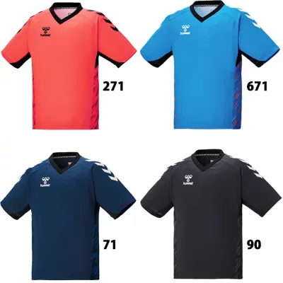 ヒュンメル ジュニア プラクティスシャツ hummel 【サッカー・フットサル】 ウェア プラシャツ 半袖 ジュニア キッズ 子供 Jr 練習 トレーニング (HJP1162)