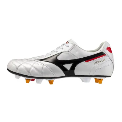 ミズノ モレリア 2 JAPAN MIX 取替式 mizuno サッカースパイク シューズ 土 人工芝 天然芝 スーパーホワイトパール×ブラック (P1GC260209)