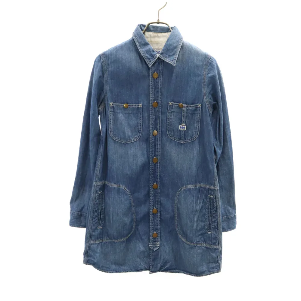 古着 Lee リー 長袖 デニム シャツワンピース S レディース 【中古】