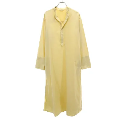 古着 AURALEE オーラリー 日本製 長袖 シャツワンピース 1 クリーム色 レディース 【中古】