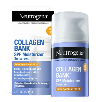 ニュートロジーナ コラーゲンバンク デイリーフェイスモイスチャライザー SPF30 59mL Neutrogena Collagen Bank Daily Face Moisturizer with SPF 30, 2 fl oz 【お取り寄せ商品】