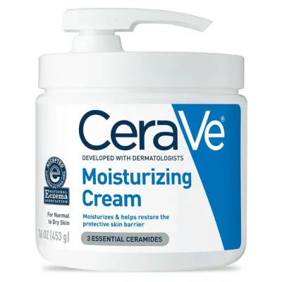 セラヴィ モイスチャライジング クリーム ポンプ付き フェイス モイスチャライザー ボディローション 454g CeraVe Moisturizing Cream with Pump, Face Moisturizer & Body Lotion 16 oz 【お取り寄せ商品】
