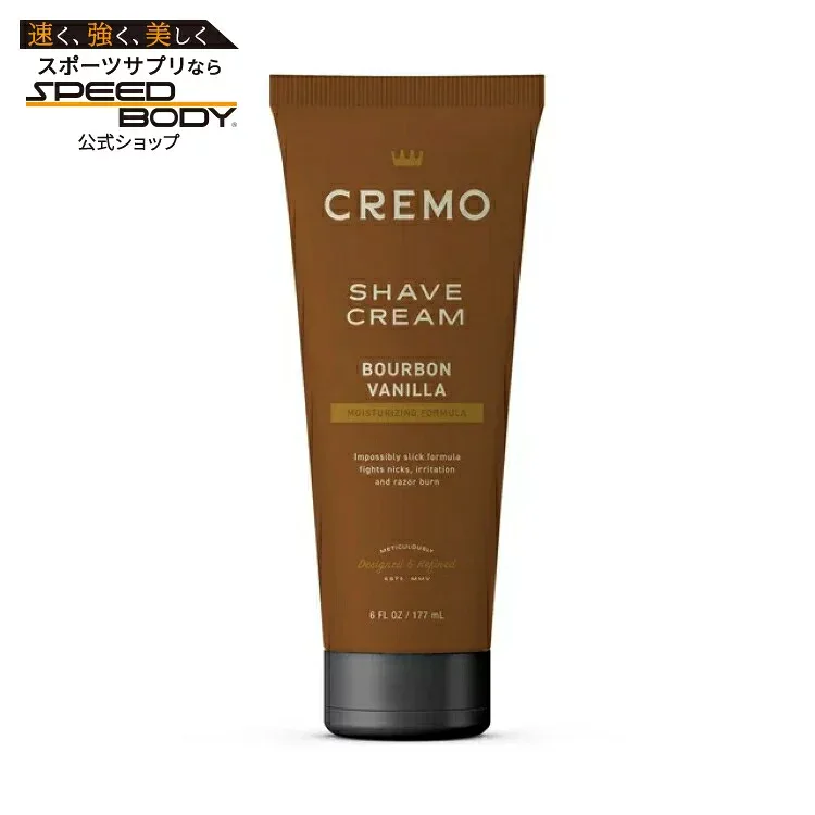 クレモ メンズ 濃縮シェーブクリーム バーボンバニラ 180mL Cremo Concentrated Men's Shave Cream, Bourbon Vanilla Scent, 6 fl oz 【お取り寄せ商品】
