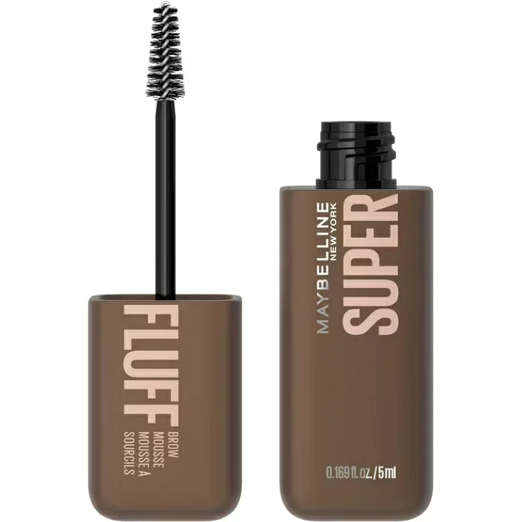 メイベリン スーパーフラッフ ボリュームアップ アイブロウジェルムース ミディアムブラウン 約5mL Maybelline Superfluff Volumizing Eyebrow Gel Mousse, Medium Brown, 0.17 fl oz 【お取り寄せ商品】