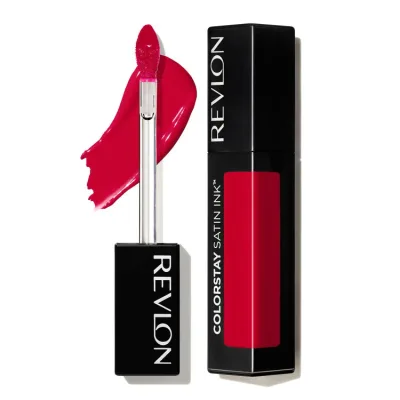 レブロン カラーステイ サテンインク リップスティック マイオウンボス 約5ml Revlon ColorStay Satin Ink Long Lasting Lipstick with Vitamin E, My Own Boss, 0.17 fl oz 【お取り寄せ商品】