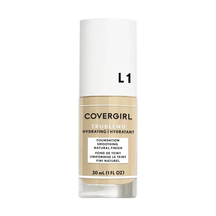 カバーガール トゥルーブレンド オイルフリー リキッドファンデーション L1 アイボリー 約30mL COVERGIRL TruBlend Oil-Free Liquid Foundation, L1 Ivory, 1 Fl Oz 【お取り寄せ商品】