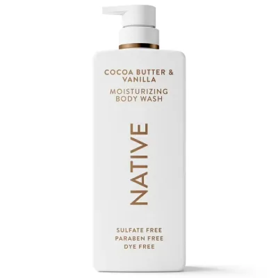 ネイティブ モイスチャライジング ボディウォッシュ ココアバター&バニラ 約650ml Native Moisturizing Body Wash, Cocoa Butter & Vanilla, 22 fl oz 【お取り寄せ商品】