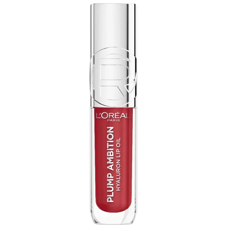 ロレアル パリ プランプ アンビション ヒアルロン リップオイル リップグロスチェリーシェリー 約5mL L'Oreal Paris Plump Ambition Hyaluron Lip Oil 24HR Care Lip Gloss, Cherry Cherie, 0.16 fl oz 【お取り寄せ商品】