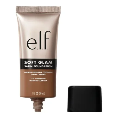 エルフ ソフトグラム サテンファンデーション 52 ディープ クール 約30mL e.l.f. Soft Glam Satin Foundation, 52 Deep Cool, 1 fl oz 【お取り寄せ商品】
