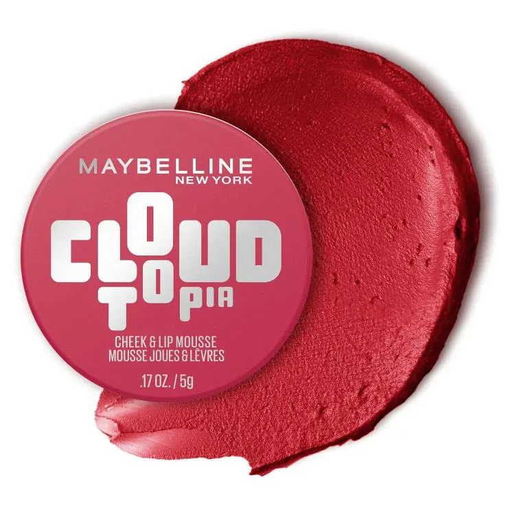 メイベリン クラウドトピア ホイップブラッシュ エセリアルルージュ 約60mL Maybelline Cloudtopia Whipped Blush, Blurred Matte Finish Cheek & Lip Mousse, Ethereal Rouge 【お取り寄せ商品】