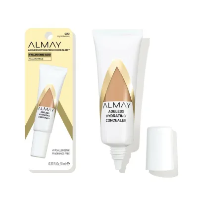 アルメイ エイジレス ハイドレーティング リキッドコンシーラー 020 ライトミディアム 約10.9mL Almay Ageless Hydrating Liquid Concealer, Natural Finish, 020 Light Medium, 0.37 fl oz 【お取り寄せ商品】