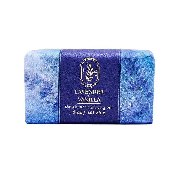 バスアンドボディワークス ラベンダーバニラ シアバター クレンジングバー 142g Bath & Body Works Lavender Vanilla Shea Butter Cleansing Bar 5 oz / 141.75 g 【お取り寄せ商品】