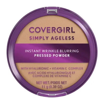 カバーガール シンプリーエイジレス プレストパウダー 225 バフベージュ 約111g COVERGIRL Simply Ageless Wrinkle Defying Pressed Powder, 225 Buff Beige, 3.9 oz 【お取り寄せ商品】