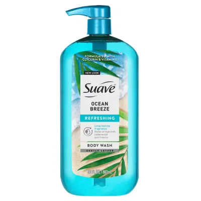 スアーブ オーシャンブリーズ リフレッシング ボディウォッシュ 887ml Suave Ocean Breeze REFRESHING Body Wash 30 fl oz 【お取り寄せ商品】