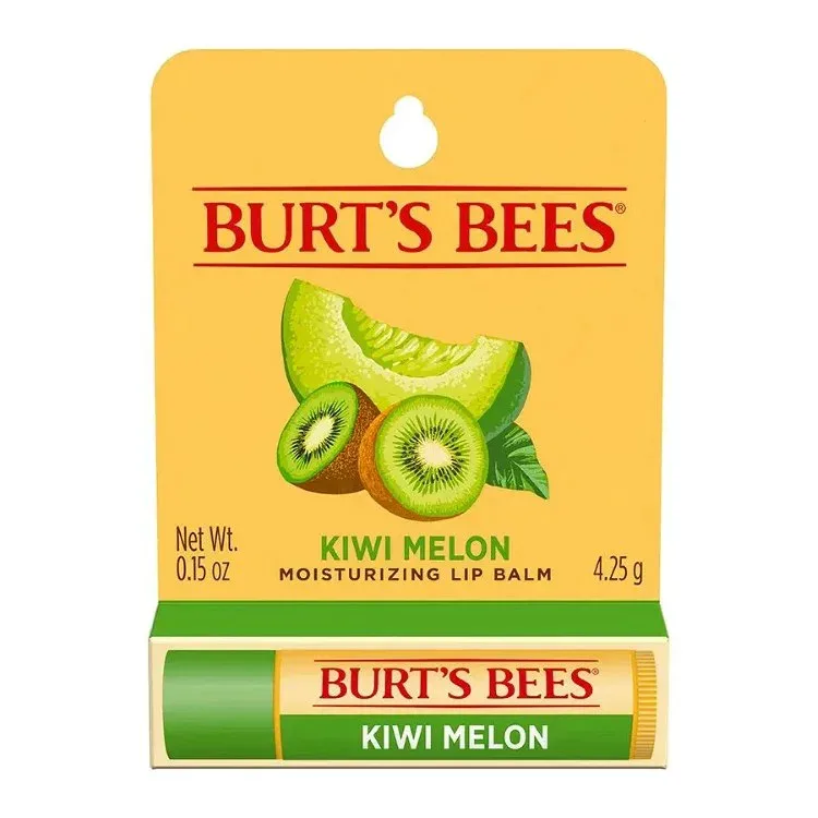 バーツビーズ キウイメロン リップバーム 約4.25g Burt's Bees Kiwi Melon Lip Balm 0.15 oz. blister box 【お取り寄せ商品】