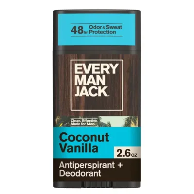 エブリマンジャック ココナッツバニラ デオドラント 74g Every Man Jack Coconut Vanilla Deodorant, 2.6 oz 【お取り寄せ商品】