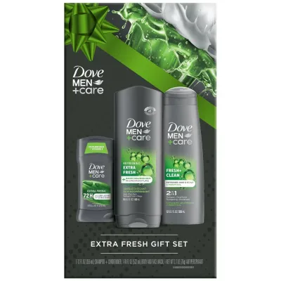 ダヴ メン+ケア エクストラフレッシュ ボディウォッシュ デオドラント 2in1シャンプー 3点セット Dove Men+Care Extra Fresh Body Wash Deodorant & 2-in-1 Shampoo 3-Piece Set 【お取り寄せ商品】
