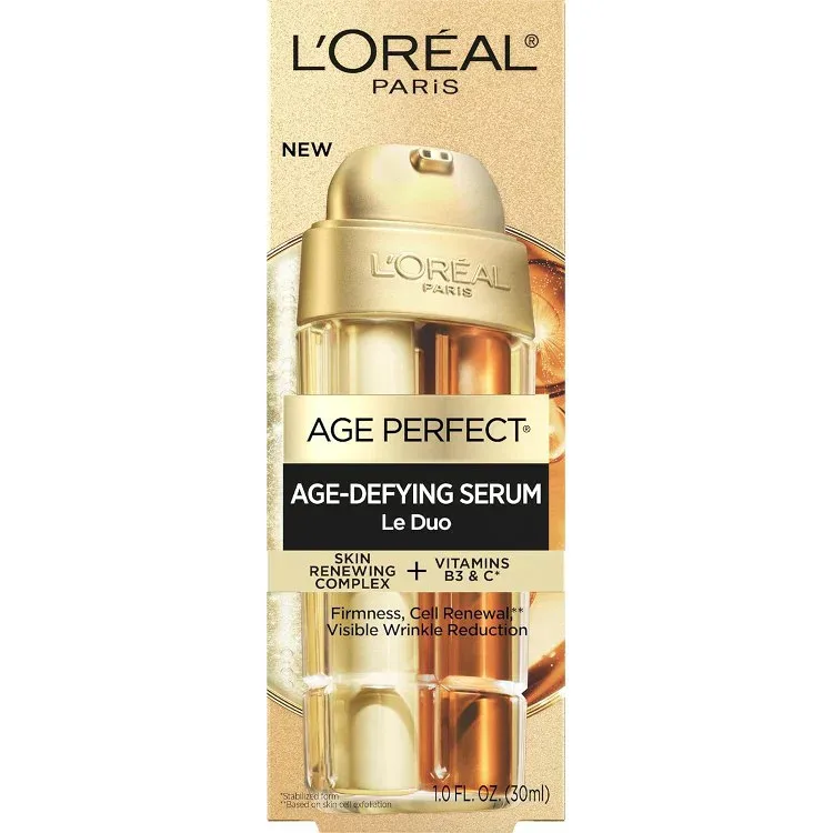 ロレアル パリ エイジパーフェクト セラム ル デュオ コラーゲンペプチド 30mL+サンプル L'Oreal Paris Age Perfect Serum Le Duo Collagen Peptide 1 fl oz + Sample 【お取り寄せ商品】