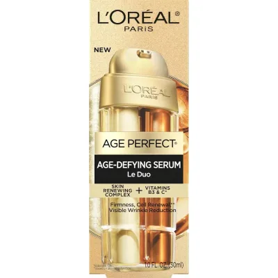 ロレアル パリ エイジパーフェクト セラム ル デュオ コラーゲンペプチド 30mL+サンプル L'Oreal Paris Age Perfect Serum Le Duo Collagen Peptide 1 fl oz + Sample 【お取り寄せ商品】