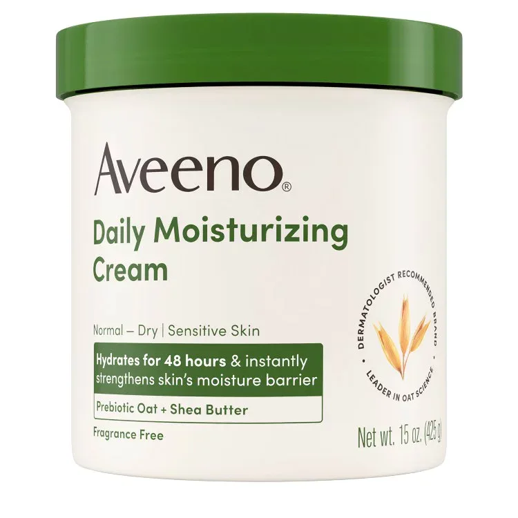 アビーノ デイリーモイスチャライジング ボディ&フェイスクリーム 無香料 約425g Aveeno Daily Moisturizing Body & Face Cream, Fragrance Free, 15 oz 【お取り寄せ商品】
