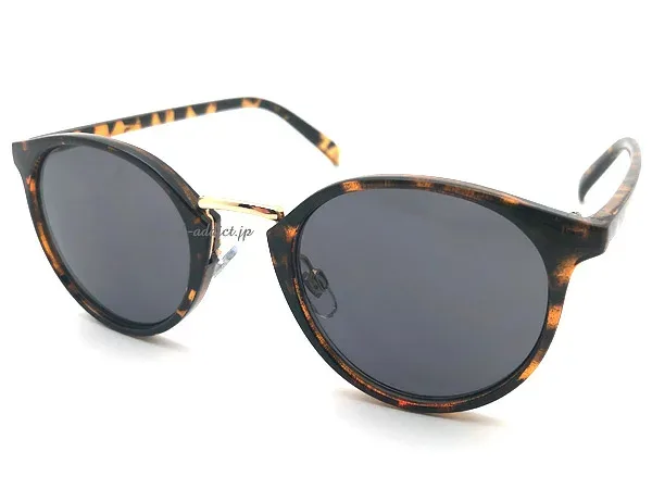 【SALE!!10/27(火)15時まで】GOLD BRIDGE BOSTON SUNGLASS(ゴールドブリッジボストンサングラス)べっ甲 × SMOKE デミ柄ベッコウ色付きレンズカラーレンズボストン伊達メガネスマート定番クラシックトレンド軽量可愛い小顔効果アイウエアuvカットユニセックス流行