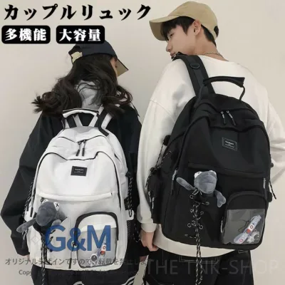 リュック レディース メンズ ペア 透明前ファスナー 多機能 大容量 通学 通勤 韓国 高校生 大学生 旅行 便利 可愛い 収納 男女兼用 入学式 プレゼント ミニバッグ エクササイズ カップル