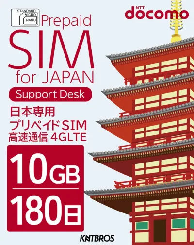 プリペイドSIM 10gb docomo sim 180日 simカード 日本 プリペイド データ専用 4G LTE / prepaid sim card japan 10gb prepaid esim 国内 一時帰国 日本一時帰国 e sim e-sim 送料無料 大容量 simカード プリペイドsimカード 国内 ドコモ