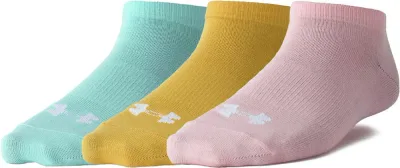 【メール便OK】アンダーアーマーUNDER ARMOUR UAノーショー ソックス 3足セット 靴下 ソックス スポーツ 部活 レディース 1359233