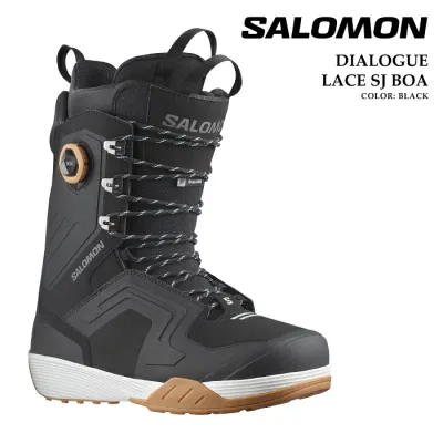 日本正規品 スノーボード ブーツ サロモン SALOMON DIALOGUE LACE SJ BOA Black ダイアログ ボア メンズ 25-26