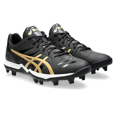 asics アシックス GOLDSTAGE FANG 野球ポイントスパイク 1121A067-001(Black/Rich Gold) ル!!