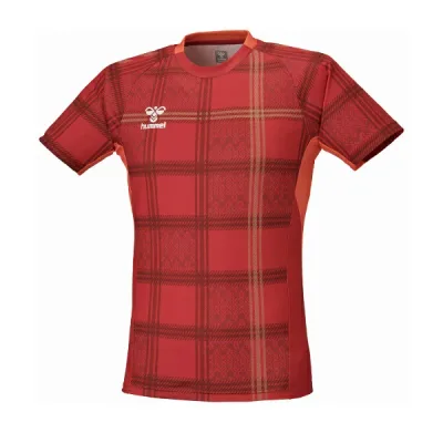 【メール便対応】hummel ヒュンメル HB JAPAN プレマッチシャツ ハンドボールシャツ HAP1237-223(インペリアルレッド) 2026年モデル!!