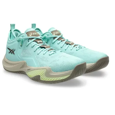 asics アシックス NOVA SURGE LOW 2 バスケットボールシューズ 1061A051-301(Oasis Green/Taupe Grey)