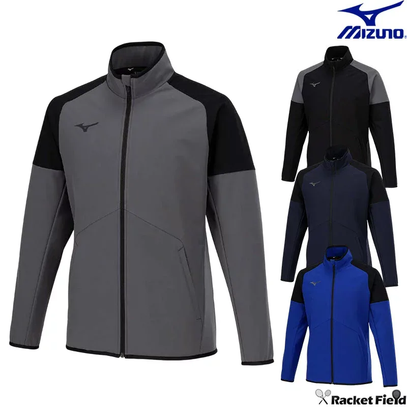 ソフトテニス バドミントン ウェア ミズノ MIZUNO テックシールドジャケット 32MEB651 ユニセックス 男女兼用 吸汗速乾 左右ポケット有り ユニフォーム 軟式テニス テニス ウェア ミズノ バドミントンウェア
