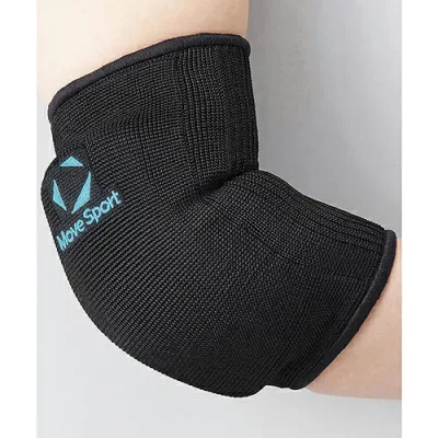 デサント DESCENTE MoveSport(ムーブスポーツ) ひじ用サポーター ジュニア用 2個組 バレーボール 肘 SV6SAZ13J-BKBL