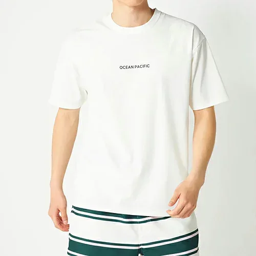 オーシャンパシフィック Ocean Pacific OP 水陸両用 マリン ワンポイントロゴ半袖Tシャツ メンズ 516466-WT