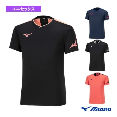 バドミントンウェア(メンズ/ユニ) ミズノ プラクティスシャツ ユニセックス 72MAA300