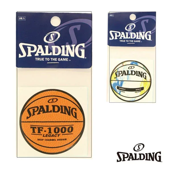 バスケットボールアクセサリ・小物 スポルディング(SPALDING) ボールステッカー BALL STICKER 2枚入 14-001