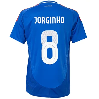 【スピード出荷】アディダス 2024 イタリア代表 #8 ジョルジーニョ ホーム レプリカユニフォーム メンズ・レディース サッカー レプリカシャツ 半袖 adidas JSW38-IN0657