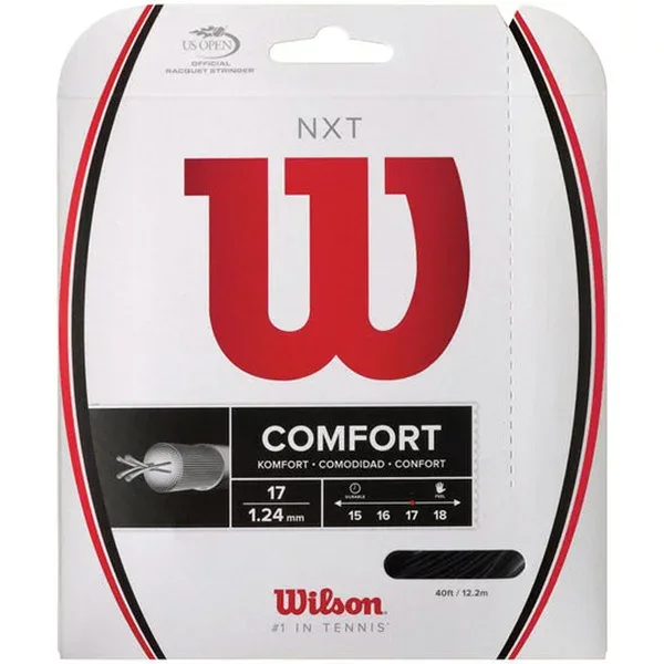 【全品ポイント2倍&5%OFFクーポン】ウイルソン Wilson 硬式 テニス ガット ストリング NXT 17 BLACK