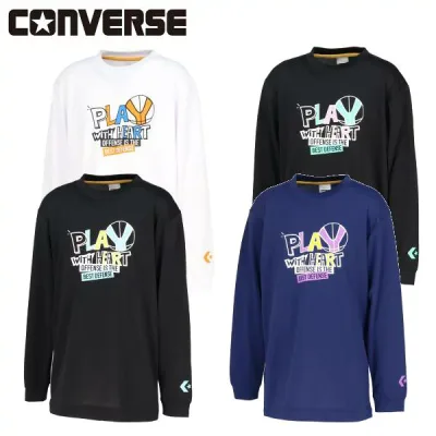 【全品ポイント2倍&最大8%OFFクーポン】コンバース CONVERSE バスケットボールウェア ジュニア プリントロングスリーブシャツ CB452359L