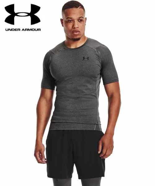 【全品ポイント2倍&最大8%OFFクーポン】アンダーアーマー UNDER ARMOUR ヒートギアアーマー コンプレッション ショートスリーブ シャツ メンズ 1361518-090