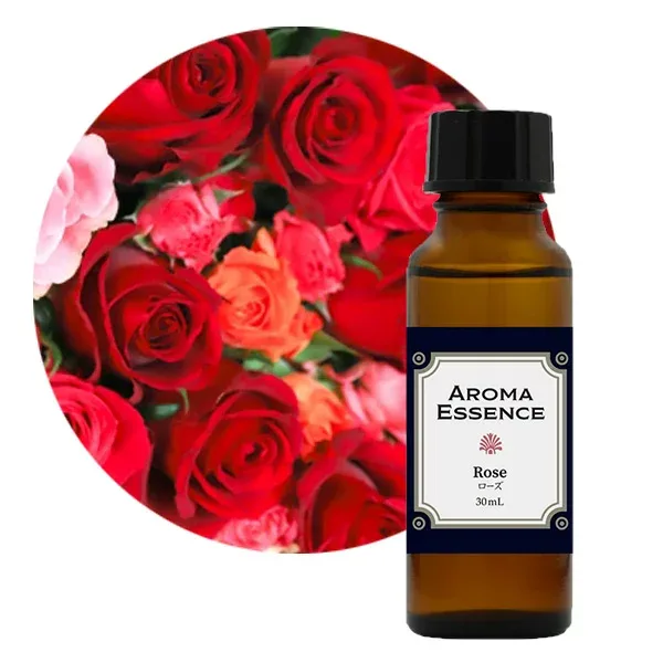 アロマエッセンス ローズ 30ml アロマオイル 調合香料 芳香用 アロマポット ディフューザー コスメ フレグランス 日本製 アロマ エッセンス メール便発送