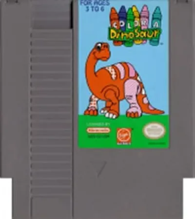 【中古】北米版 ファミコン NES Color a Dinosaur カラー ダイナソー