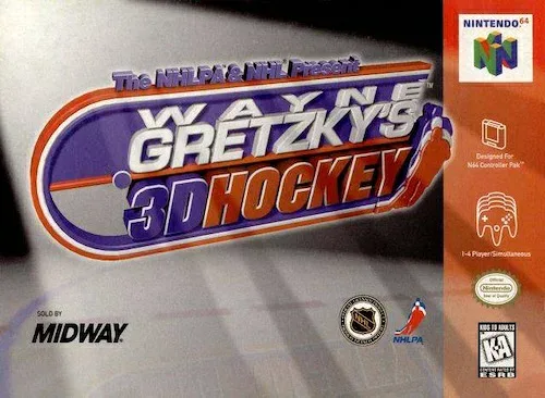 【中古】北米版 ウエーブレース Wayne Gretzky's 3D Hockey アイスホッケー NINTENDO 64 N64