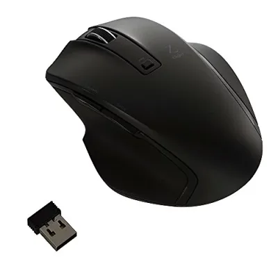 ナカバヤシ(Nakabayashi) Digio2 究極のカタチ 2.4GHワイヤレスマウス 5ボタン Blue LED Mサイズ ブラ 送料無料